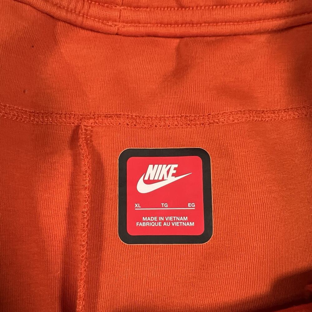 Nike Tech Fleece Jogger Orange Set Mens XXL Hooded Zip Jacket XL Jogger Pants - Picture 10 of 15